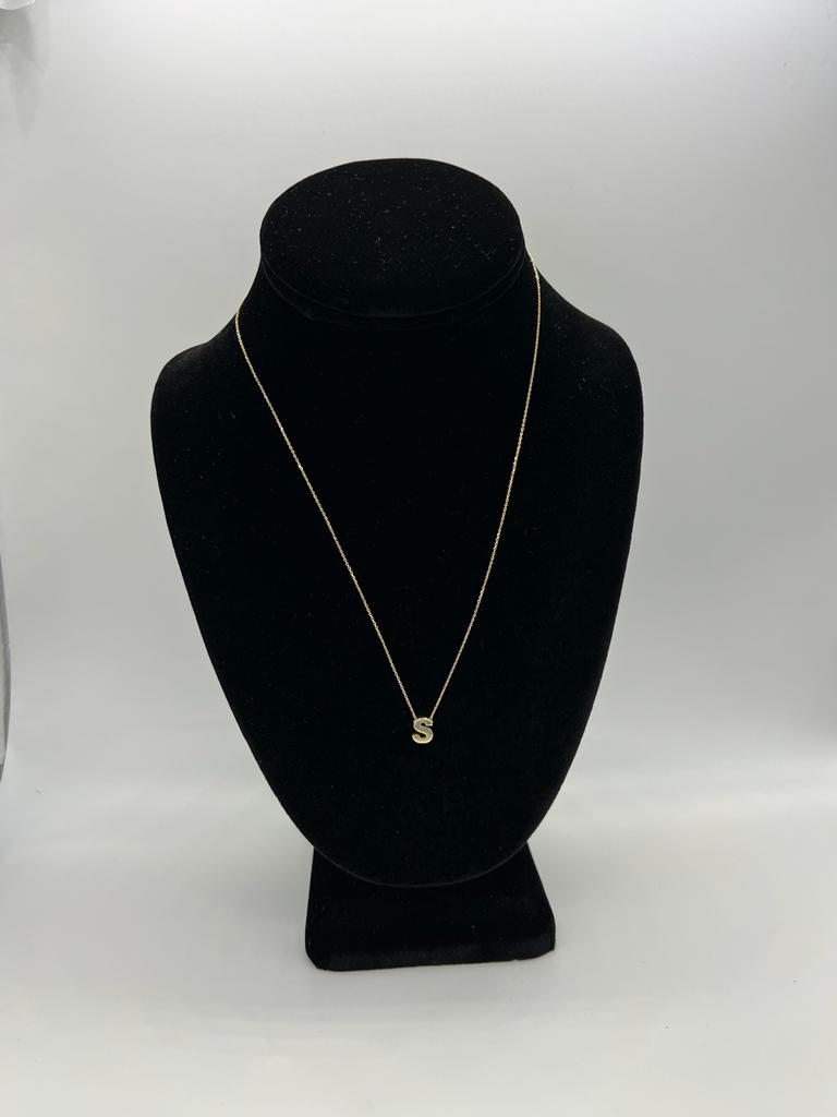 14k chain with initials