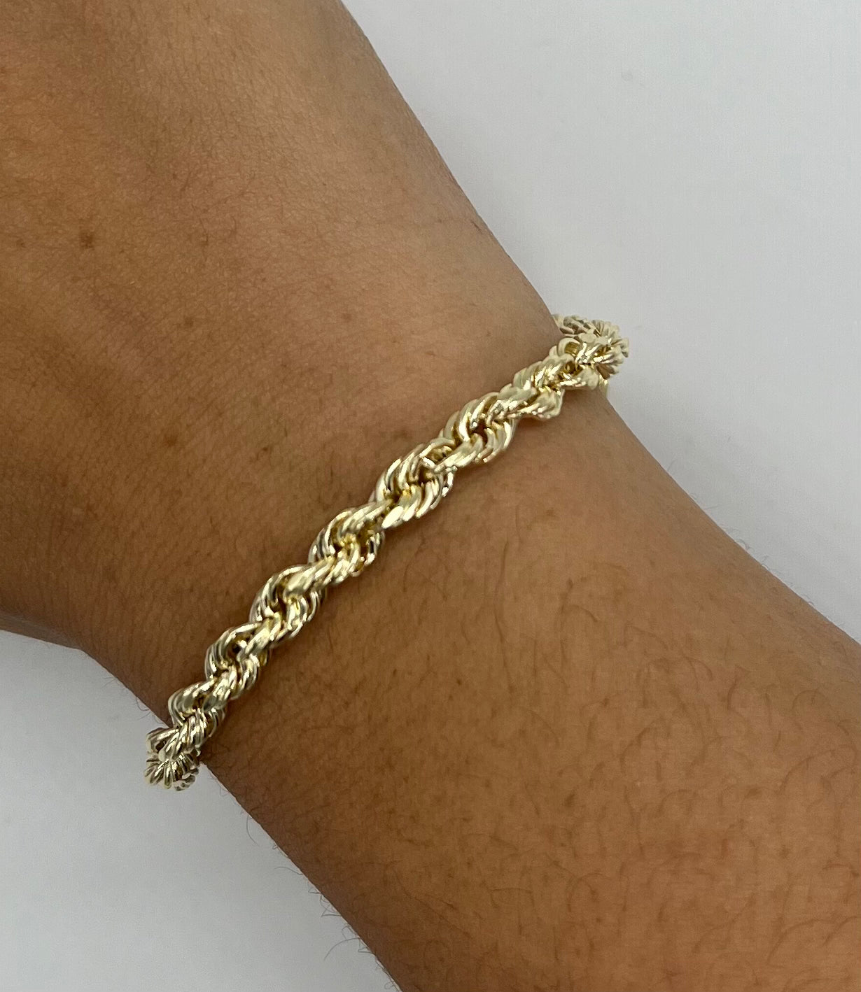 10k rope link bracelet