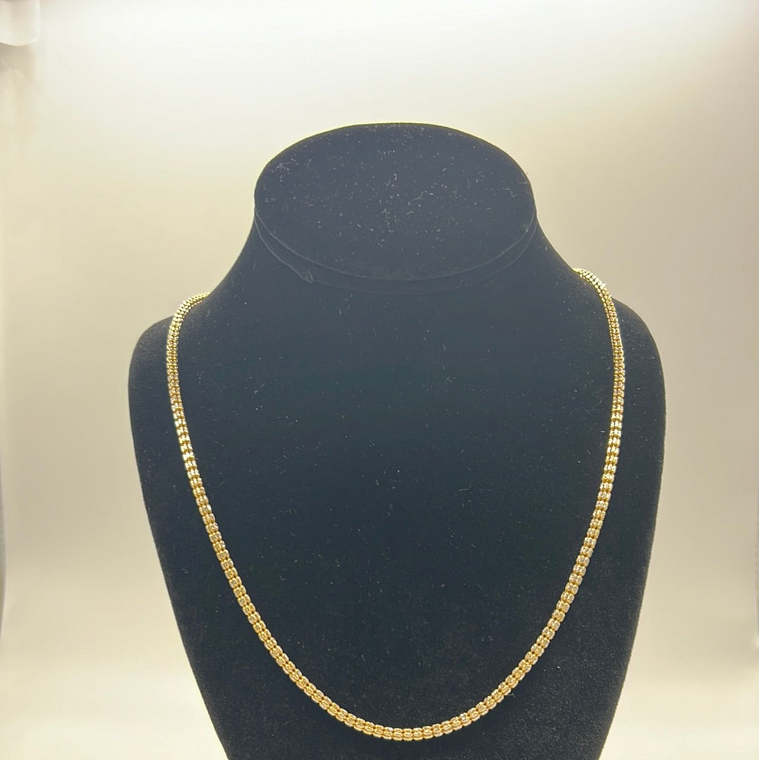 10k gold | shiny roller necklace