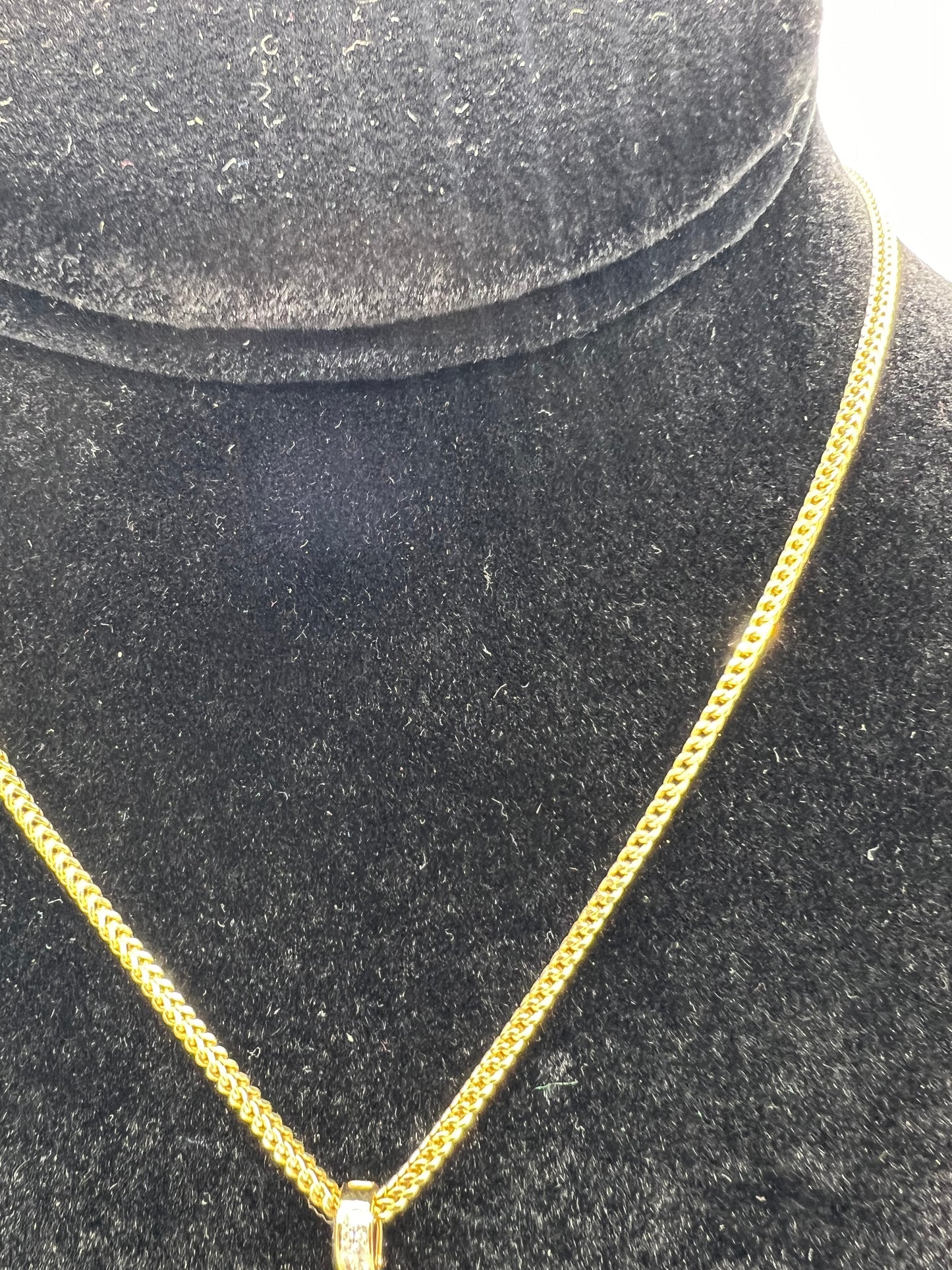 10K gold chain | Diamond Charm | Valentine