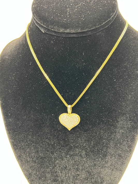 10K gold chain | Diamond Charm | Valentine