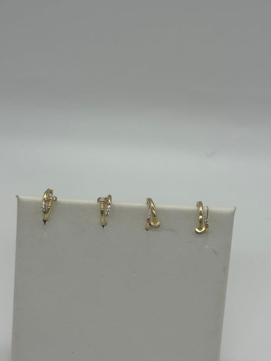 14kt small hoops