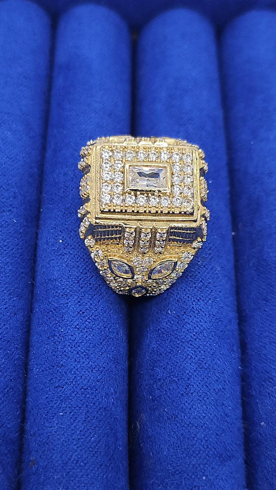 Diamond studded man's ring
