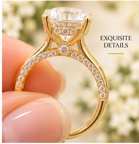 4K Gold 3.00 CT Lab Grown Diamond Ring VS IGI Certified – Size 7