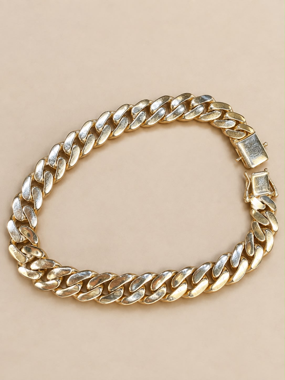 10K Yellow Gold Monaco Bracelet 8.3mm 8” – 9.30 Grams