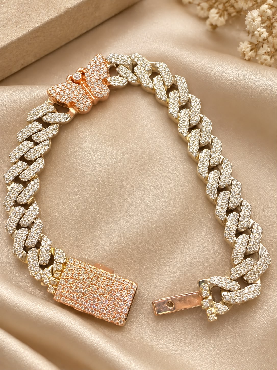 10K Yellow Gold 3 CTW Natural Diamond Cuban Link Bracelet 6mm 6”