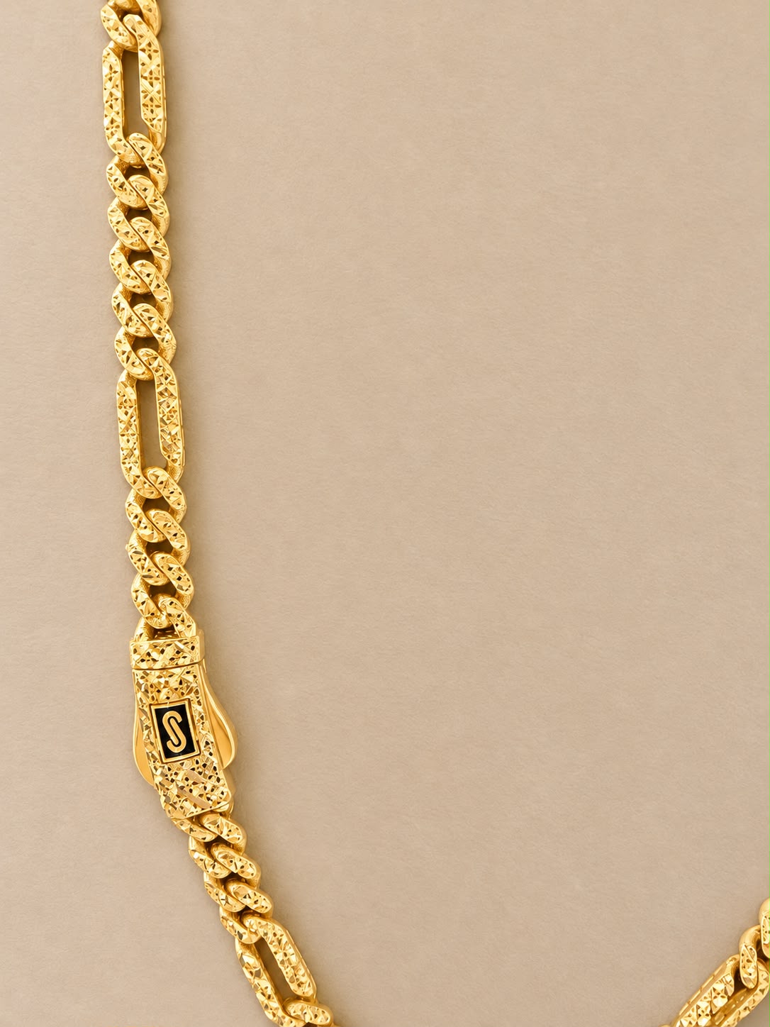 14K Yellow Gold Monaco Chain Necklace 24” 4.9mm Diamond Cut 14.5 Grams
