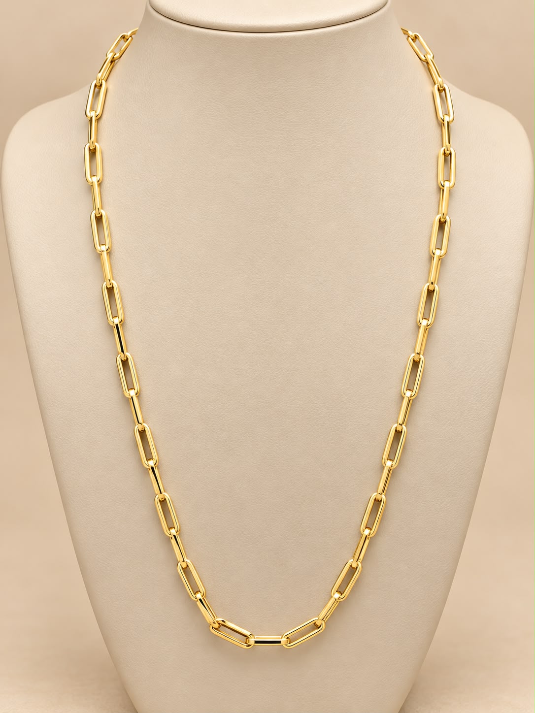 14K Yellow Gold Paperclip Link Chain Necklace 22” Men’s Women’s 4.7 Grams