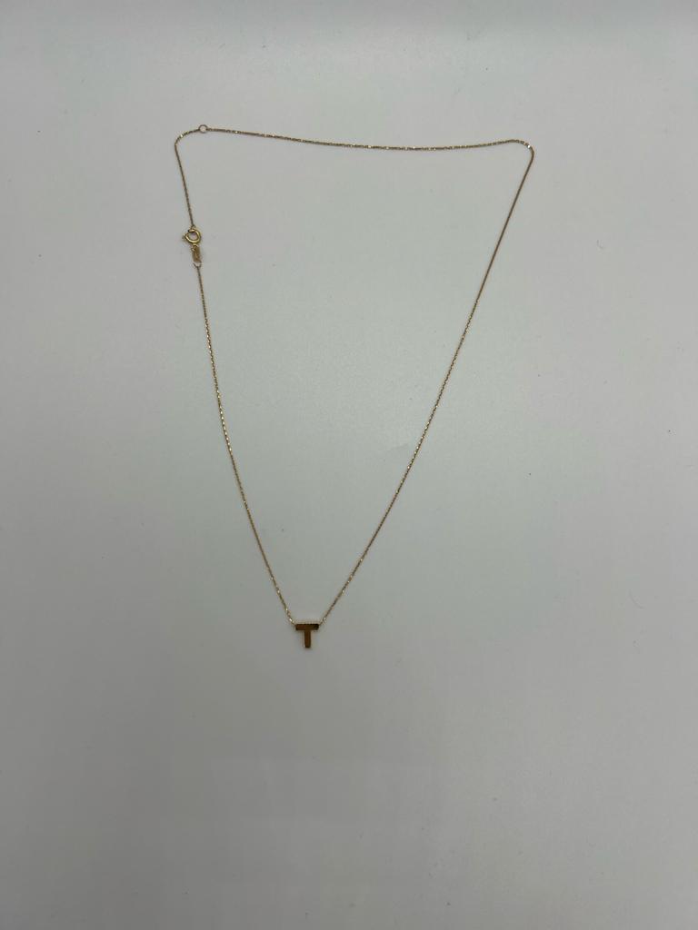 14k chain with initials