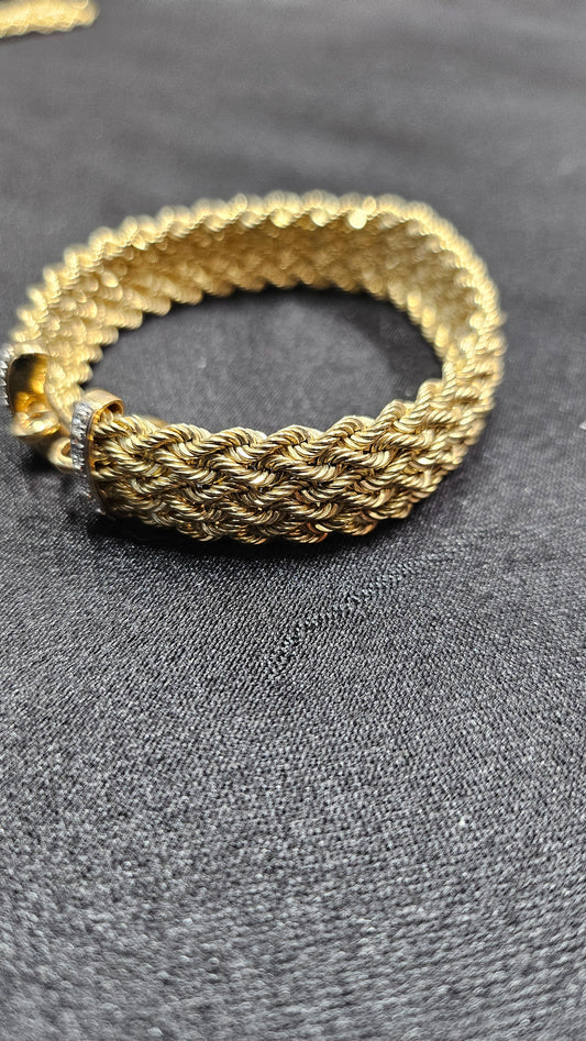 Braided fancy bracelet