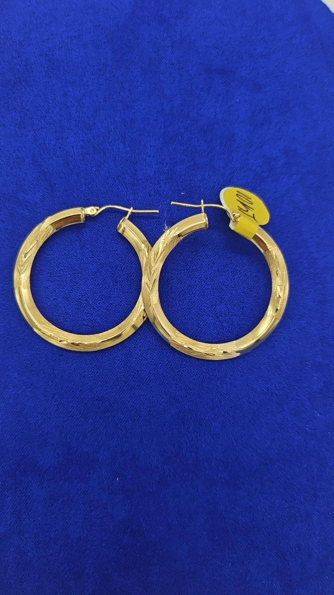 Medium size designer hoops
