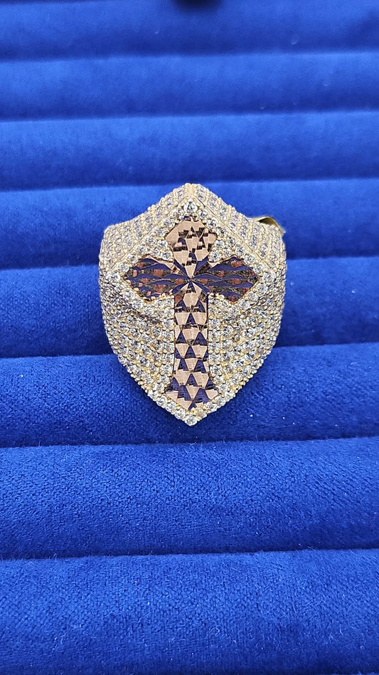 Diamond studded holy cross