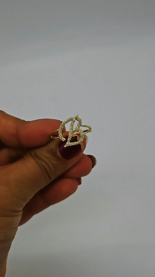 Diamond Initial ring