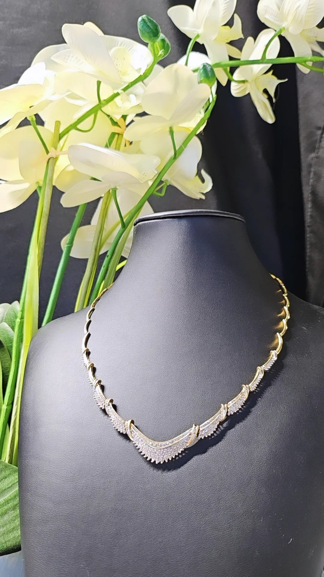 Layered diamond necklace