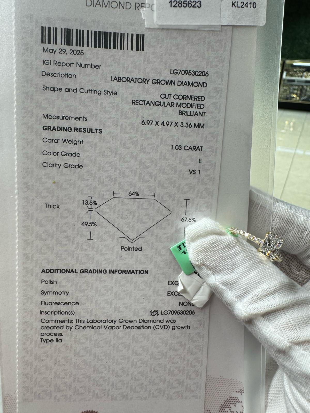 Yellow Gold Ring with Center Stone