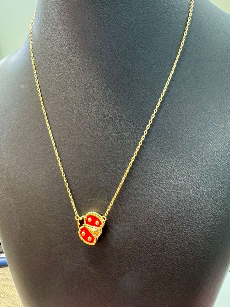 Lady Bug Necklace