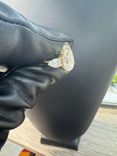 Pear Cut Trilogy Diamond Ring