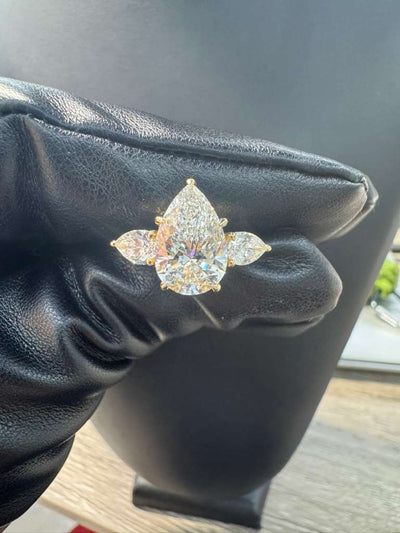 Pear Cut Trilogy Diamond Ring