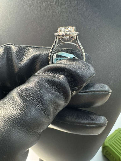 Halo Circle Diamond Ring