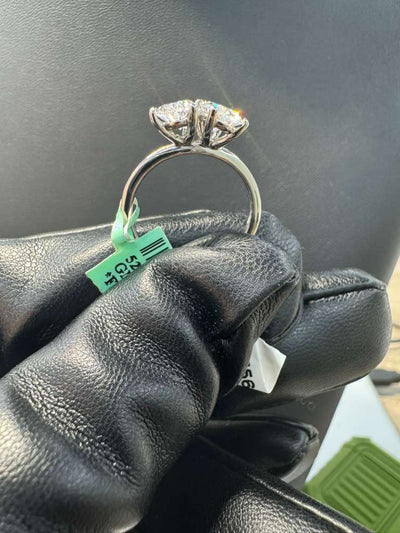 Gold Pear & Oval Diamond Duo Ring