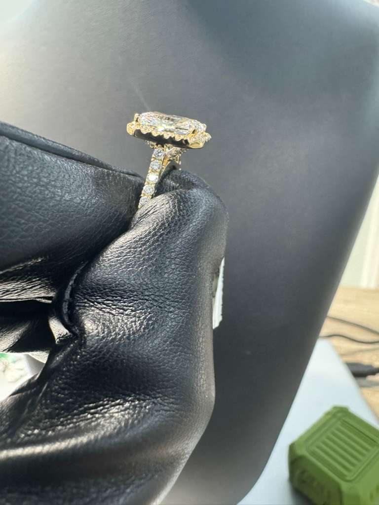 Cushion Halo Diamond Ring