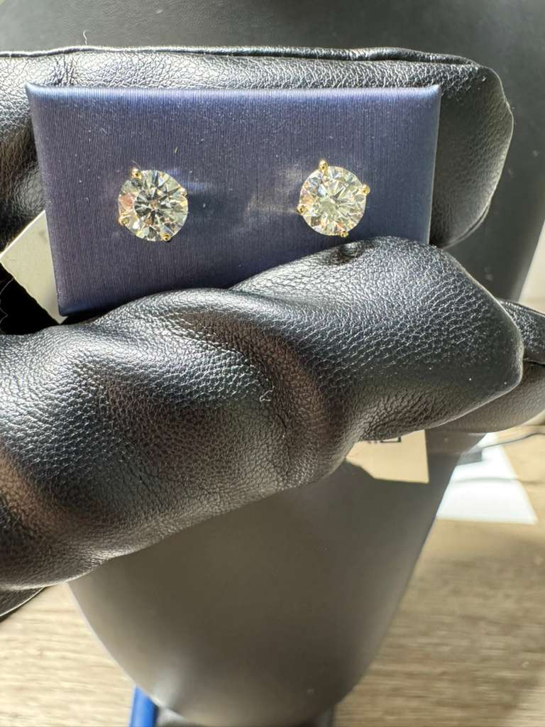 Radiant Round Diamond Earrings