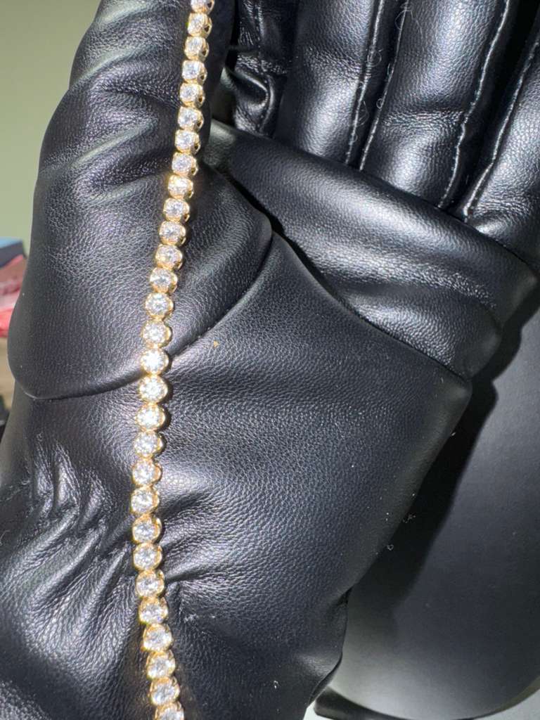 Golden Aura Brown Diamond Tennis Bracelet