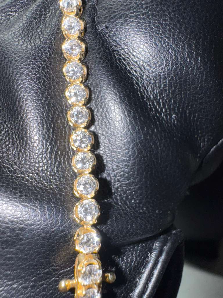 Golden Aura Brown Diamond Tennis Bracelet