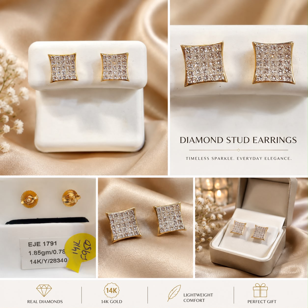 Diamond Stud Earrings
