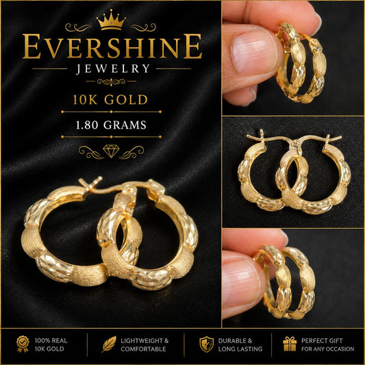 10 Gold Bubble Earrings