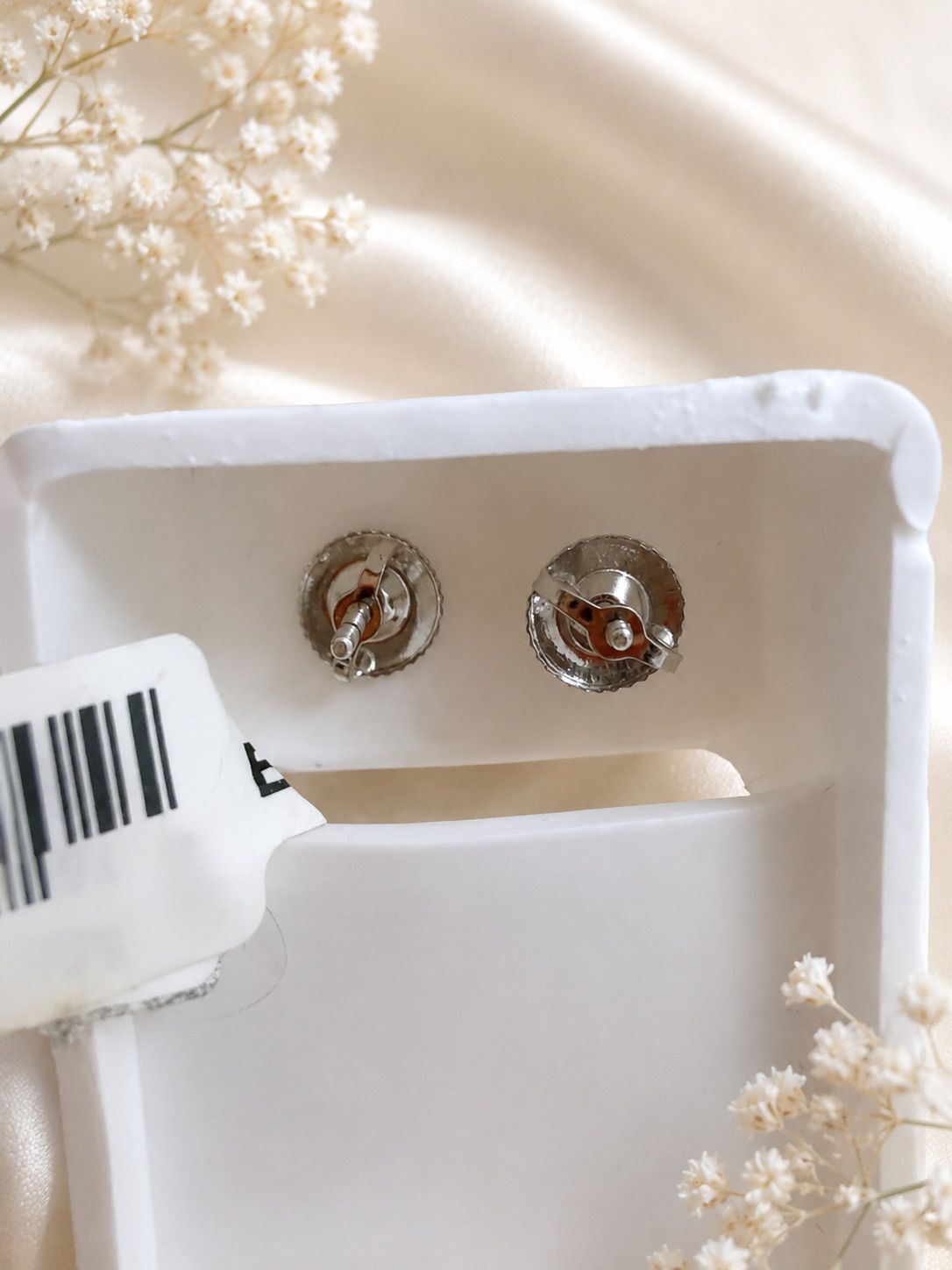 Gold Sunflower Stud Earrings