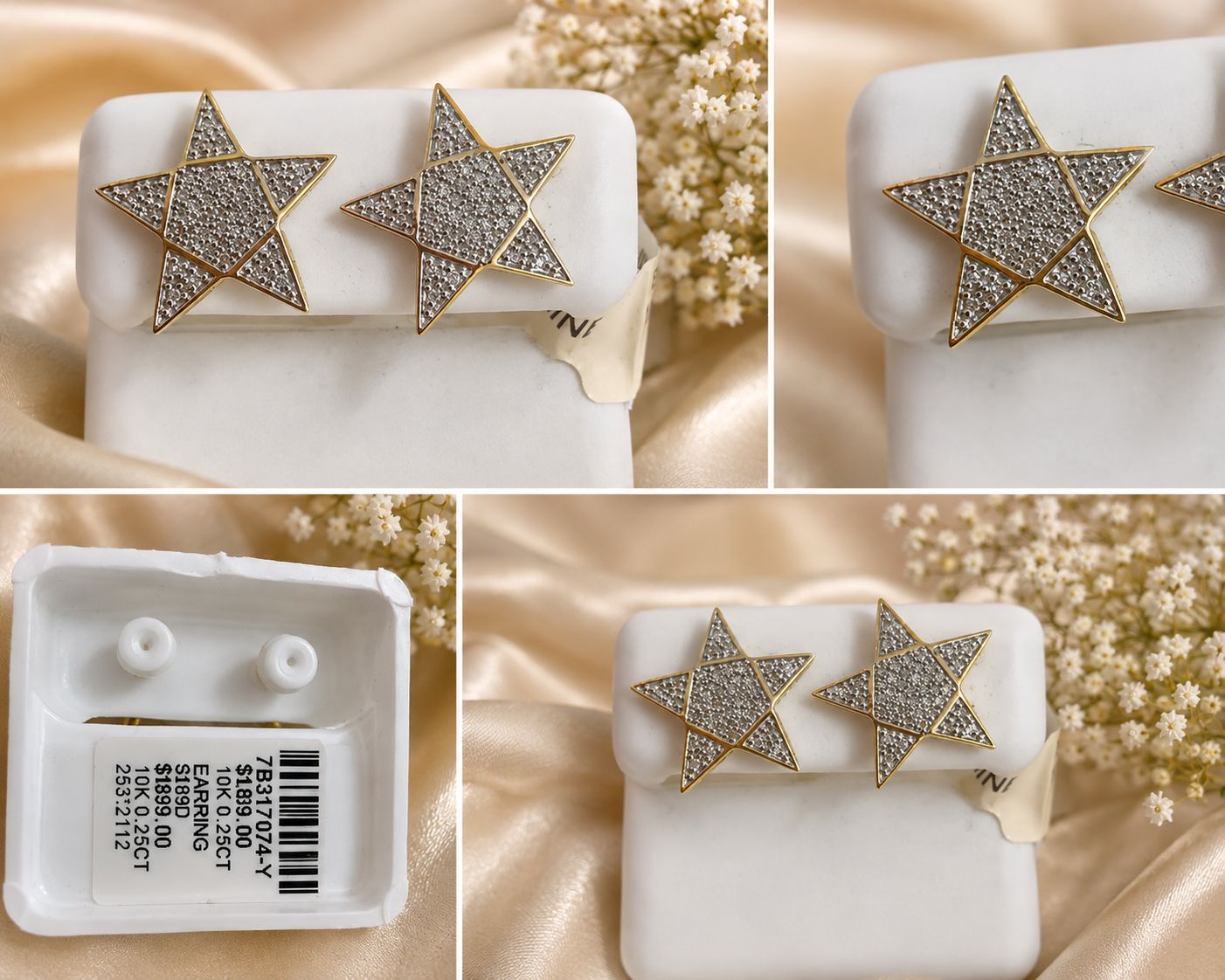 Gold Star Earrings