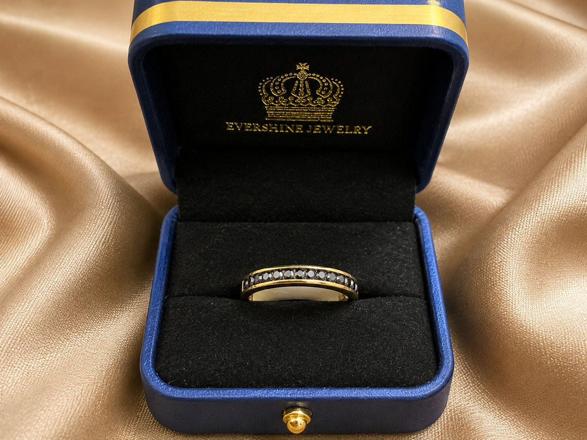 14K Yellow Gold 0.48 CTW Diamond Wedding Band Women’s Channel Set Ring
