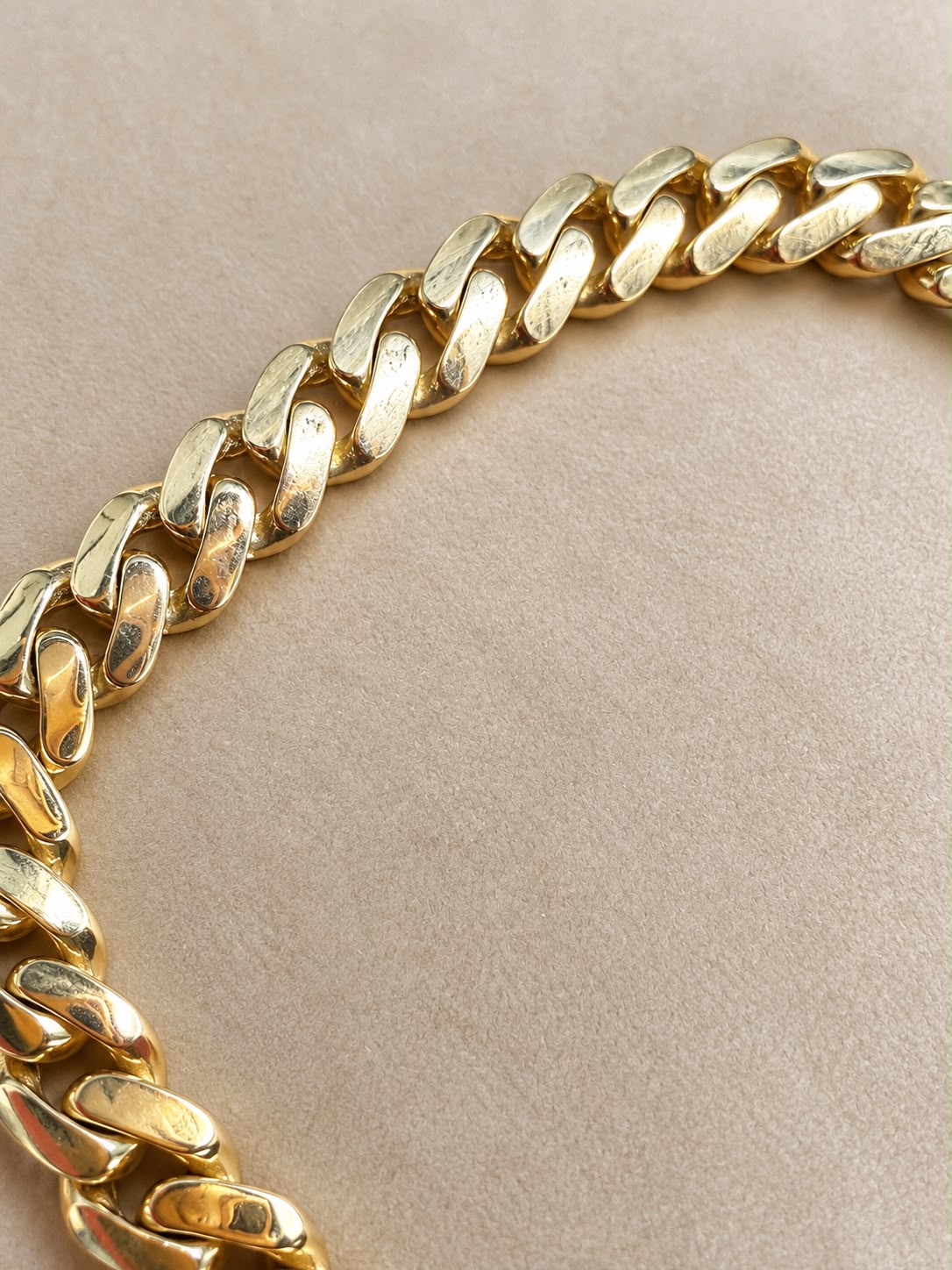 10K Yellow Gold Cuban Link Bracelet 7” CZ Iced Box Clasp Men’s Heavy Style