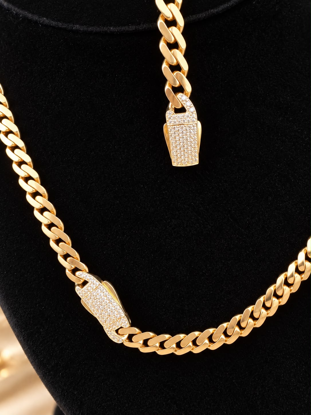 10K Yellow Gold Monaco Red Flower CZ Necklace & Bracelet Set 6mm