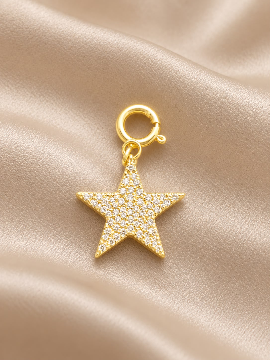 10K Yellow Gold Natural Diamond Charm Pendant – Choose Your Style – Bracelet Anklet Necklace