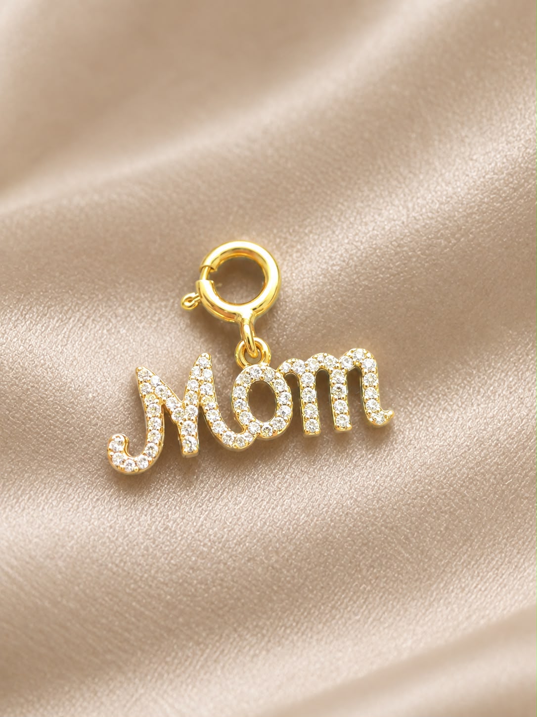 10K Yellow Gold Natural Diamond Charm Pendant – Choose Your Style – Bracelet Anklet Necklace