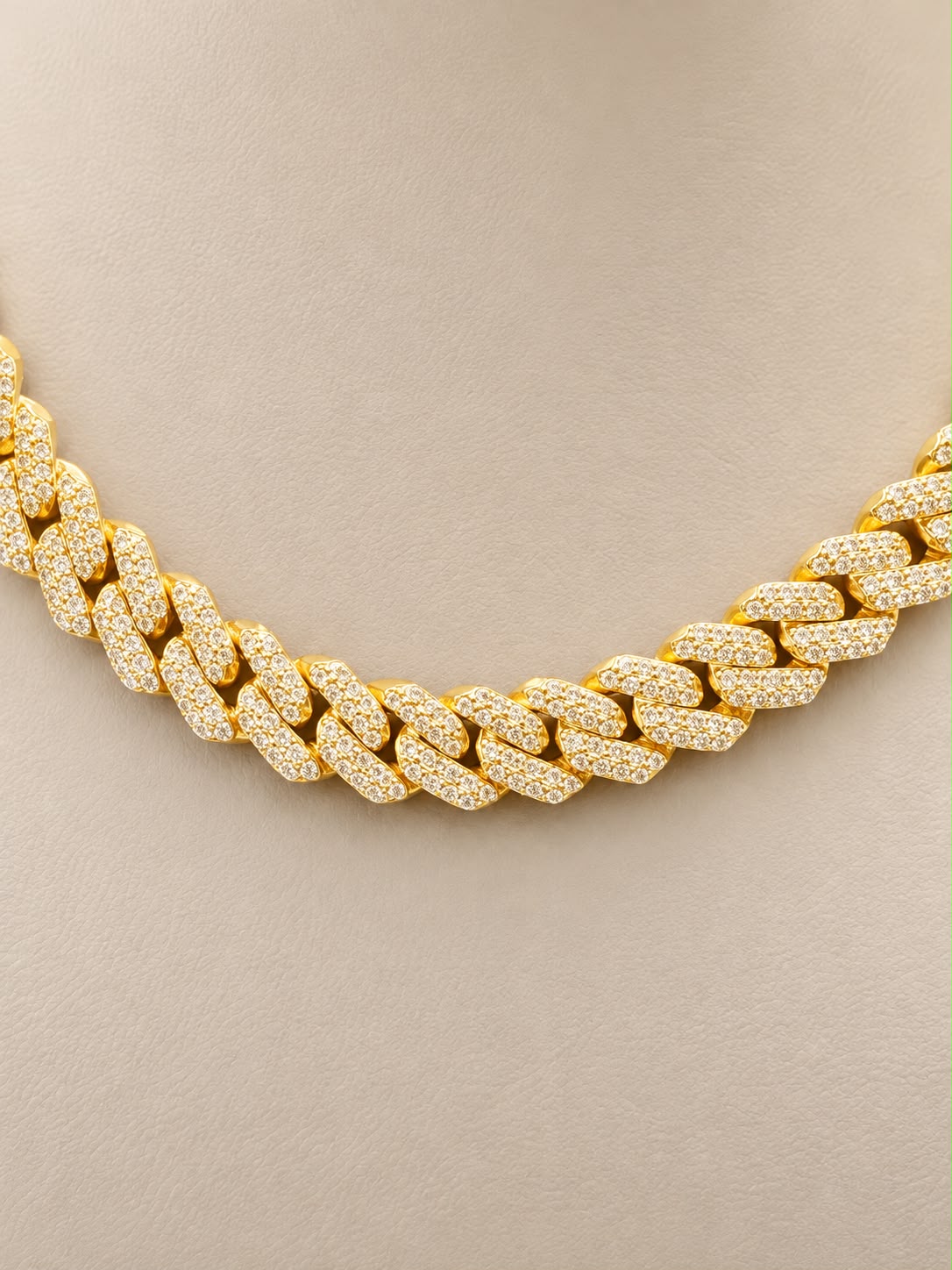 10K Yellow Gold 6 CTW Natural Diamond Miami Cuban Link Chain Necklace 18”