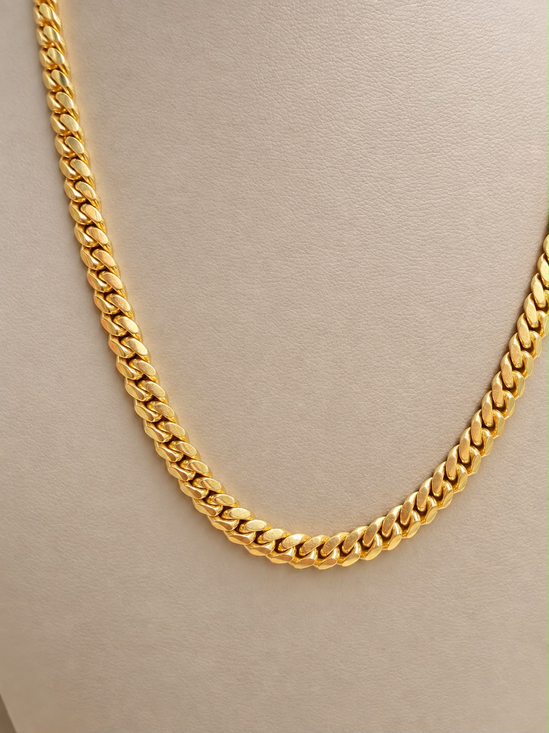 10K Yellow Gold Solid Miami Cuban Link Chain 20” 6mm 36.78 Grams