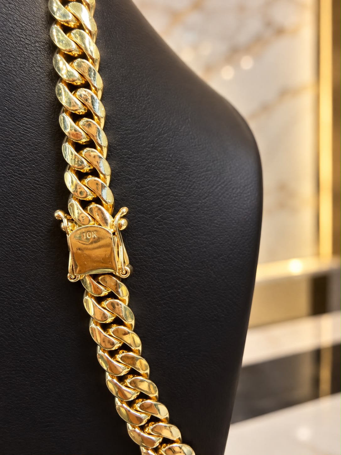 10K Yellow Gold Solid Miami Cuban Link Chain 22” 7.1mm 60 Grams