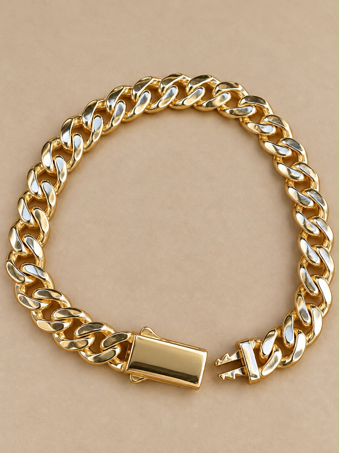 10K Yellow Gold Monaco Bracelet 7.3mm 8” – 7.5 Grams