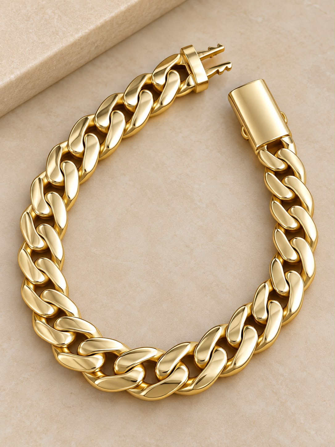 10K Yellow Gold Monaco Bracelet 7.3mm 8” – 7.5 Grams