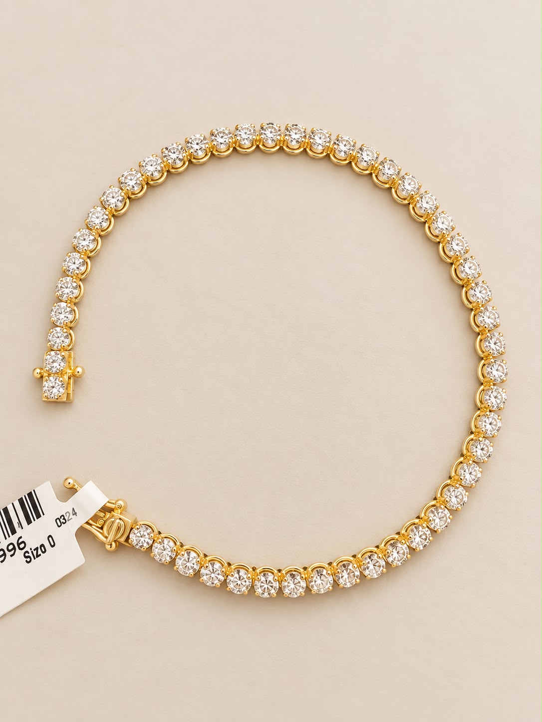 14K Yellow Gold 2 CT Natural Diamond Tennis Bracelet 7” – 3.6mm