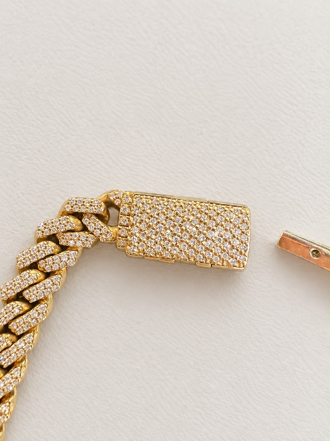 14K Yellow Gold 1.6 CTW Natural Diamond Cuban Link Bracelet 6.1mm 8”