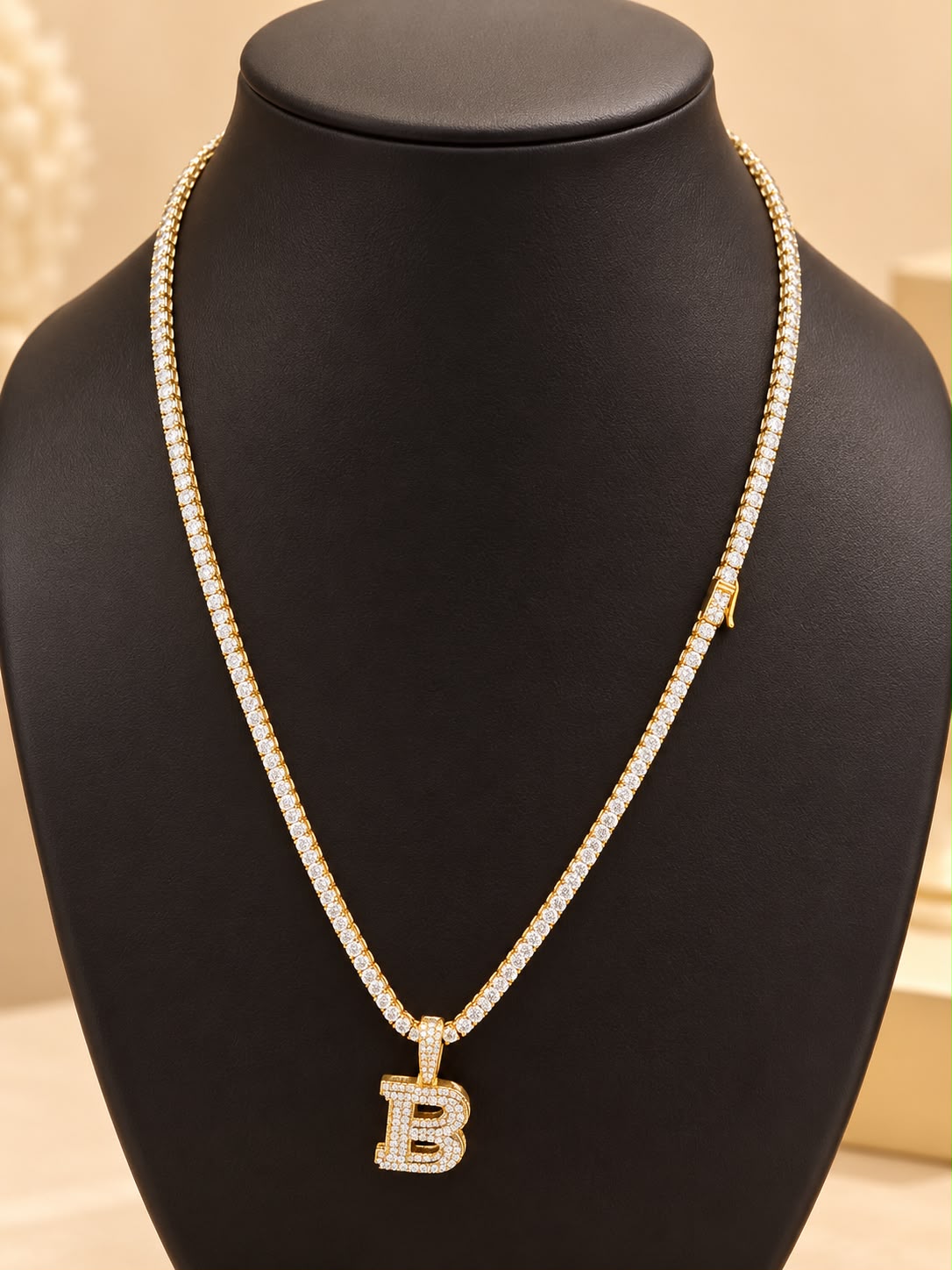 14K Yellow Gold 16 CT Lab Grown Diamond Tennis Necklace 3mm 21–22” IGI Certified