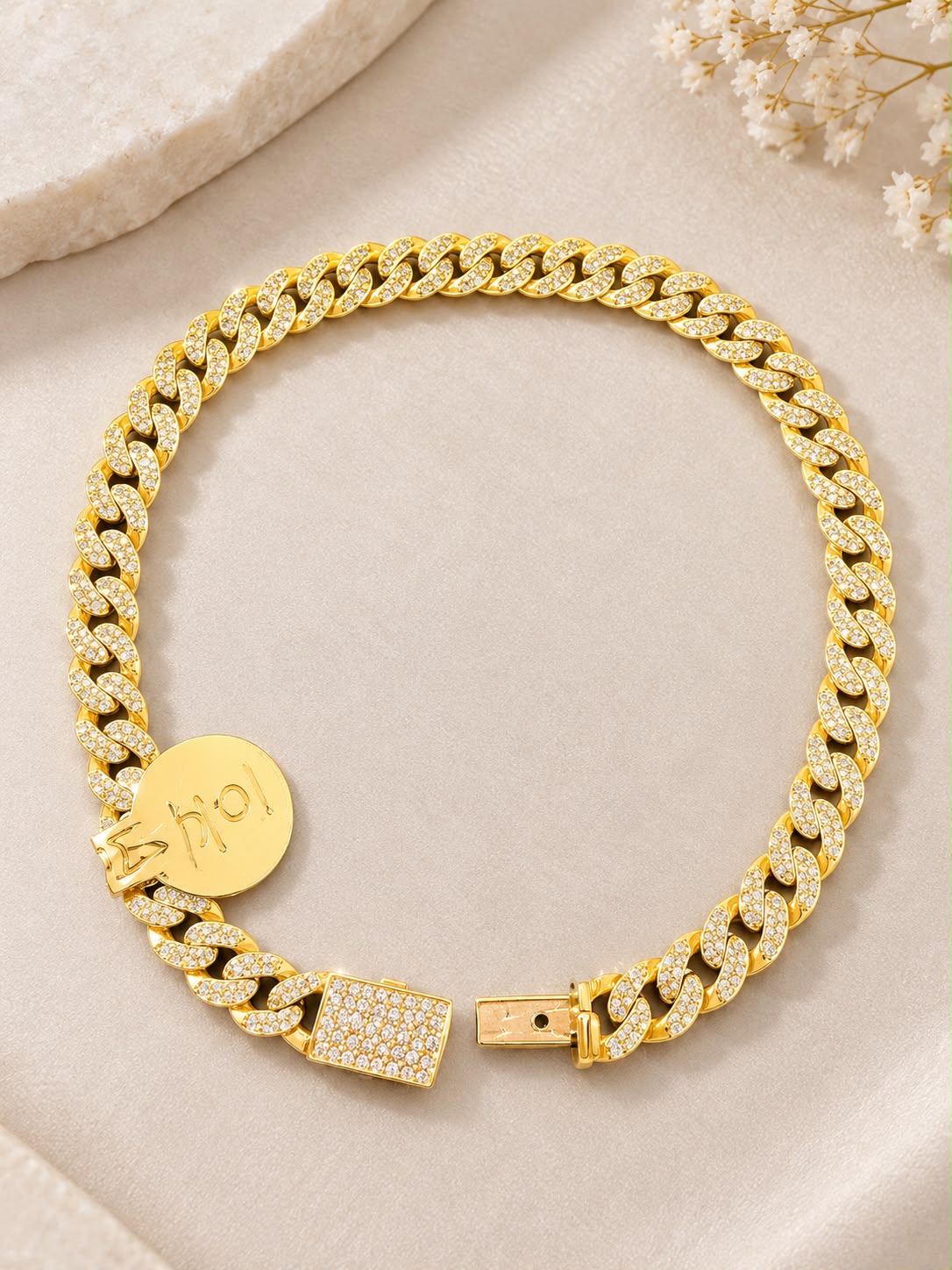 10K Yellow Gold 3 CT Natural Diamond Miami Cuban Link Bracelet 7” 6mm