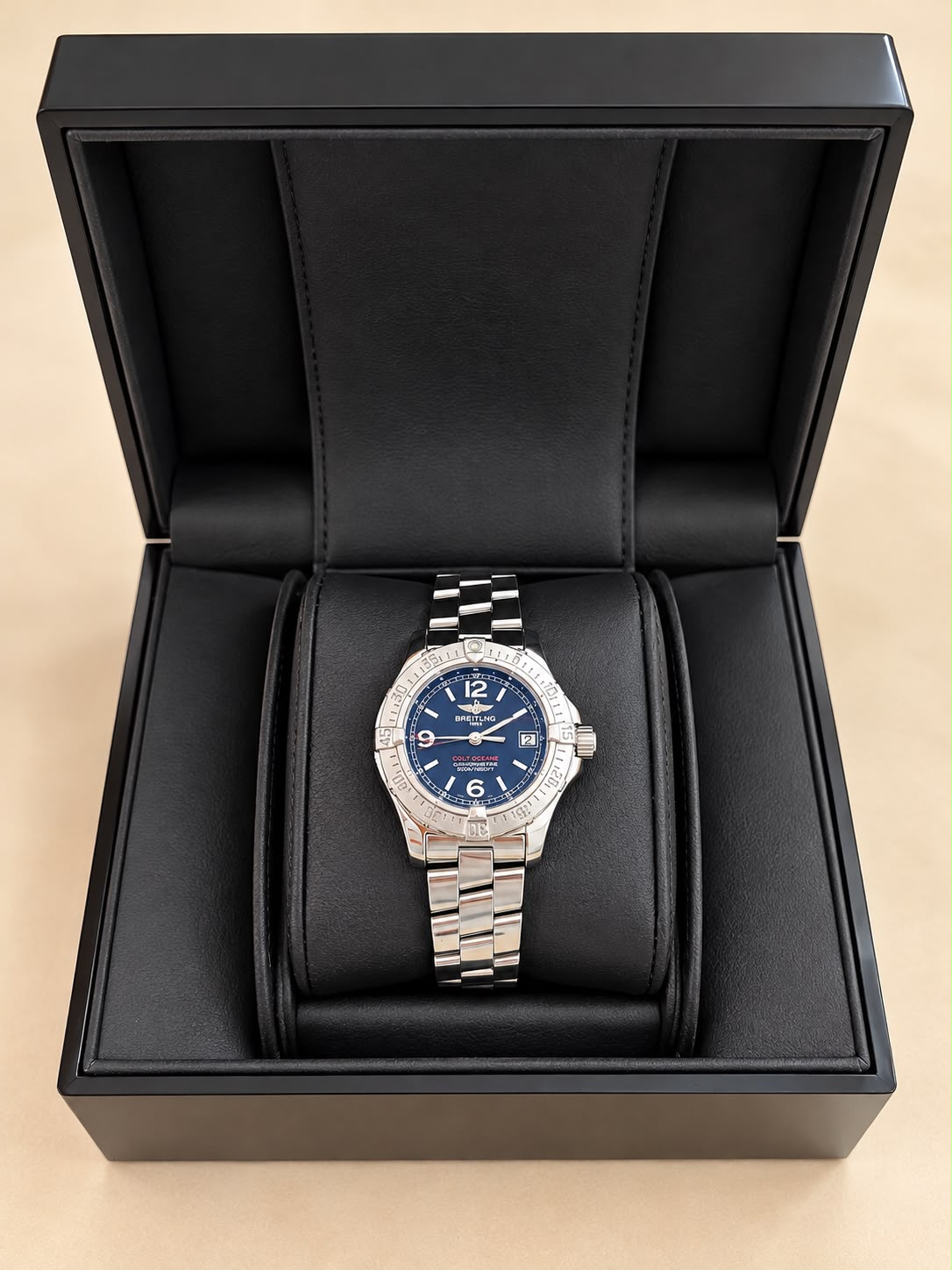 Breitling Colt Oceane A17955 Blue Dial Stainless Steel Women’s Watch 500M