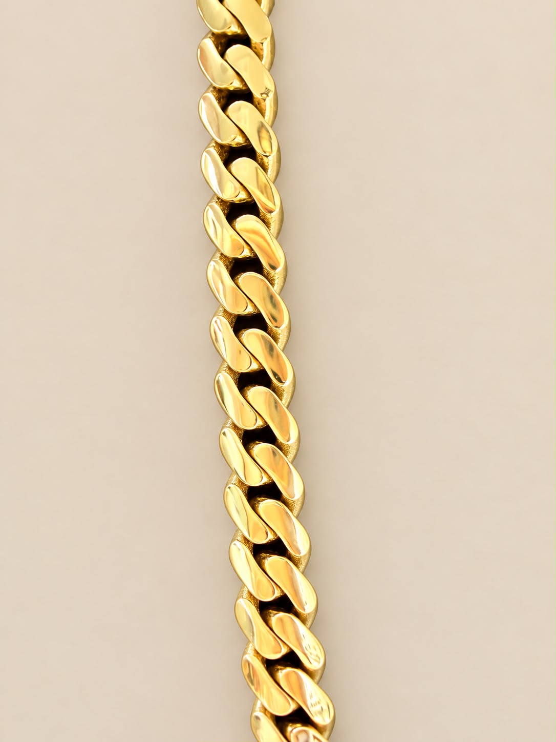 14K Yellow Gold Monaco Cuban Link Necklace 18” 7mm CZ Clasp 24.6 Grams