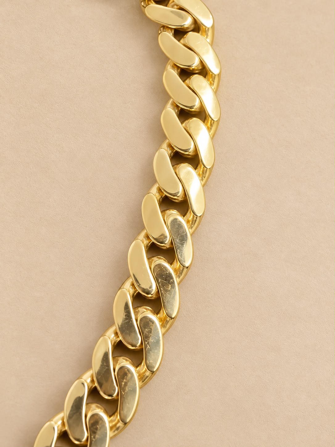 10K Yellow Gold Monaco Miami Cuban Link Bracelet 8” 8.1mm CZ Clasp 9.1 Grams