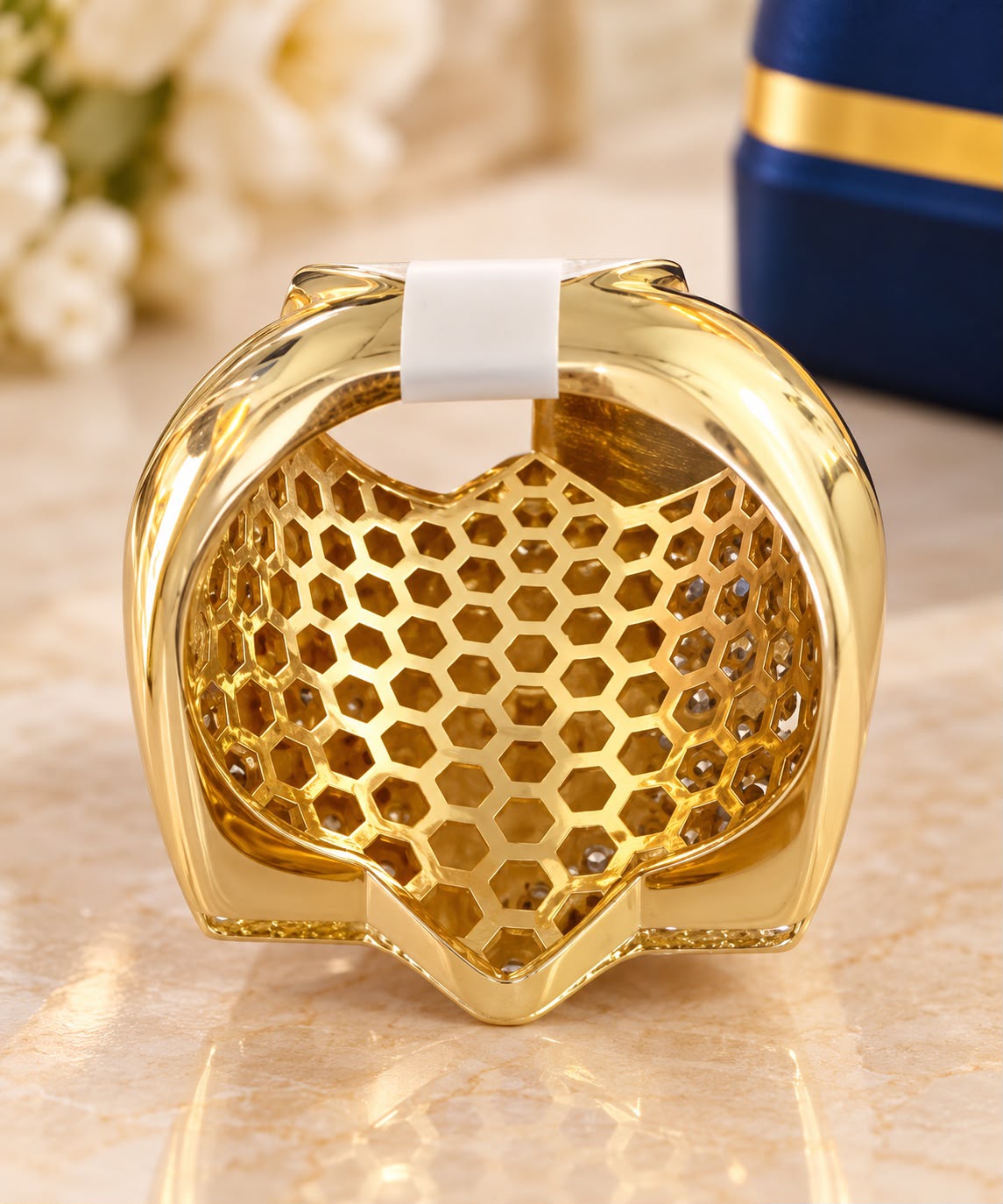 10K Yellow Gold Jesus Christ Face CZ Star Medallion Men’s Ring 12.6 Grams